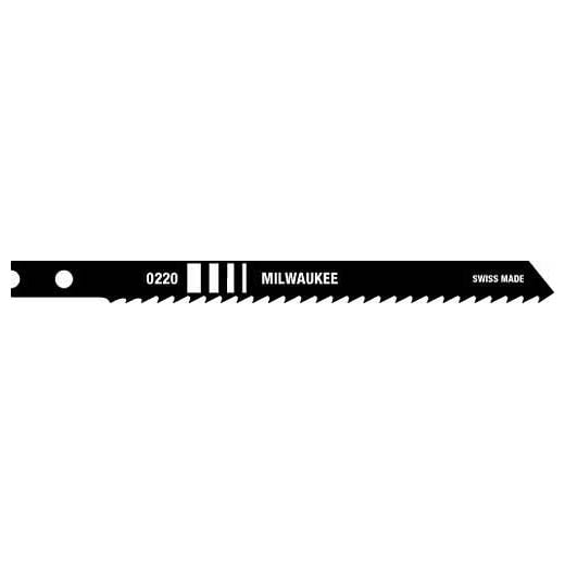 Milwaukee 48-42-2390 2-3/4" x 12 TPI General Purpose U-Shank Jigsaw Blade 5 Pack 