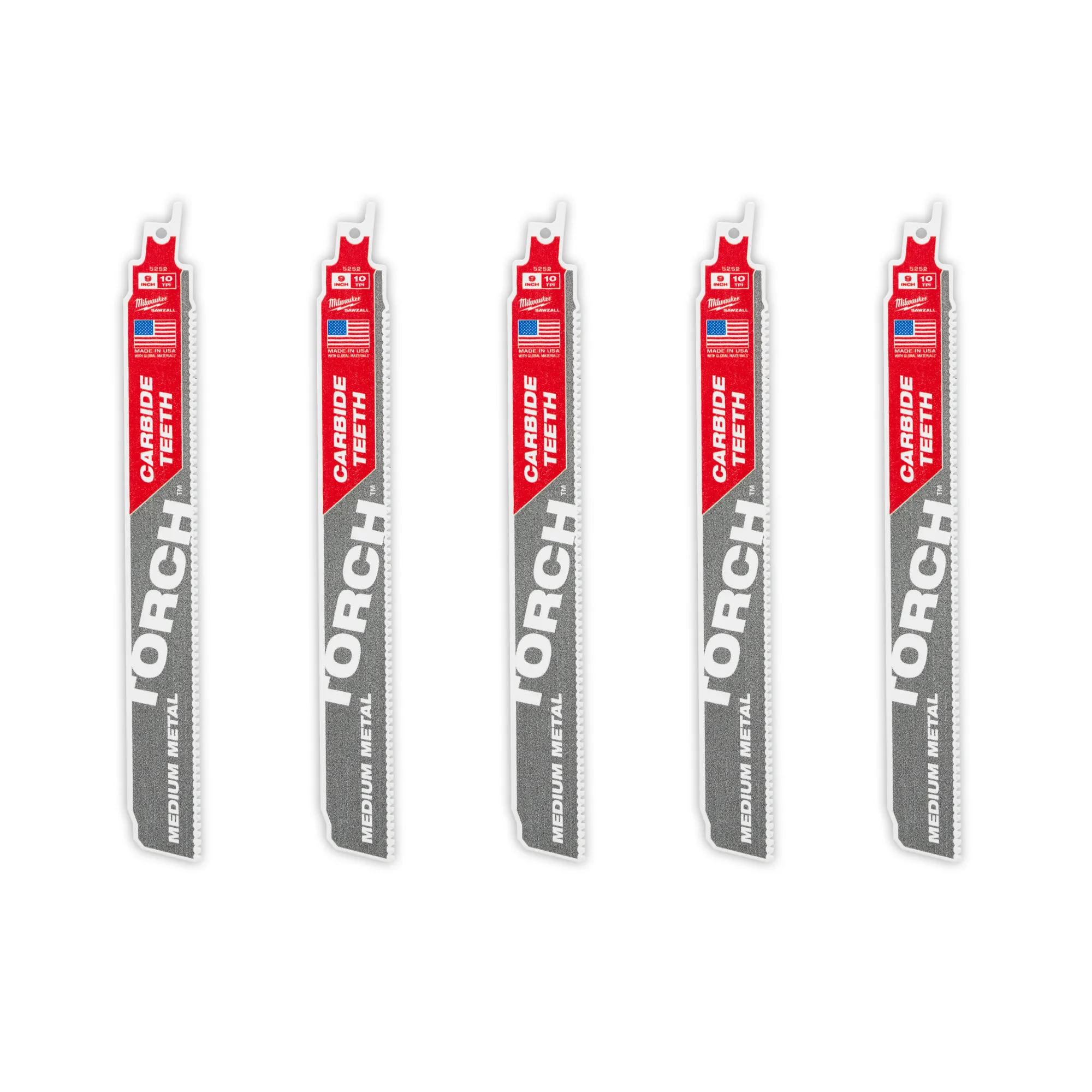 Milwaukee Tool 6 -inch 7 TPI TORCH Nitrus Carbide Teeth Metal Cutting Sawzall Reciprocating Saw Blade 3 Pack