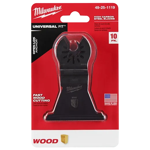 (10PK) 21/2" HCS Wood MultiTool Blades Milwaukee Tool