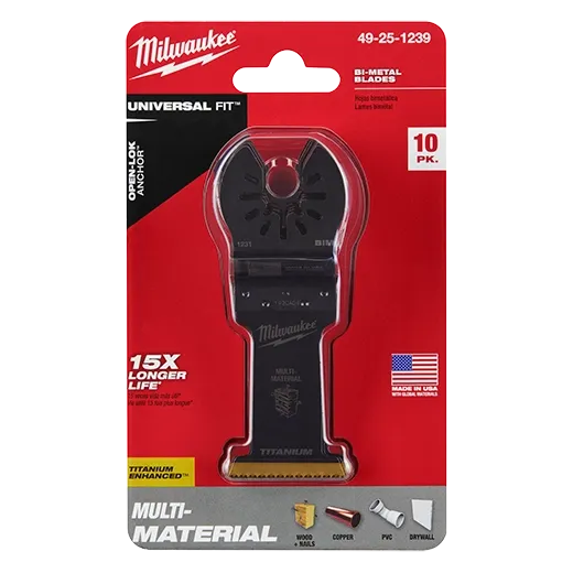 Universal Fit OPENLOK Titanium Enhanced BiMetal Oscillating Multi