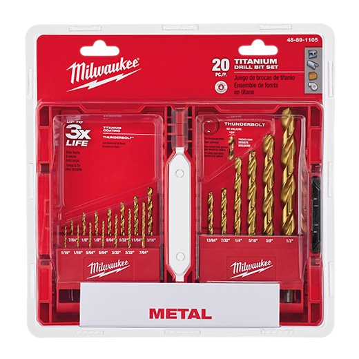 Thunderbolt Titanium Drill Bit Set Pc