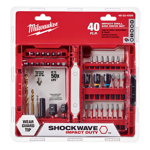SHOCKWAVE 40PC Impact Drill and Drive Set | Milwaukee Tool