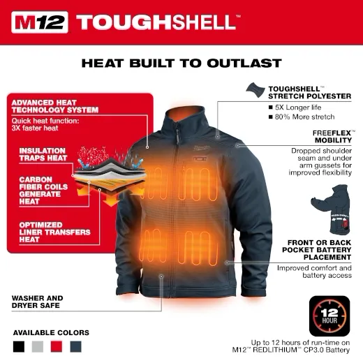 M12 Heated TOUGHSHELL Jacket Milwaukee Tool