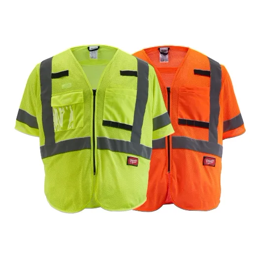 Class 3 High Visibility Mesh Safety Vests Milwauke Tool
