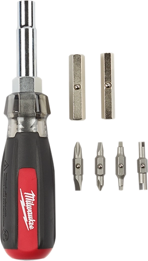 48-22-2881 - 13 in 1 Cushion Grip Screwdriver with Schrader Bit
