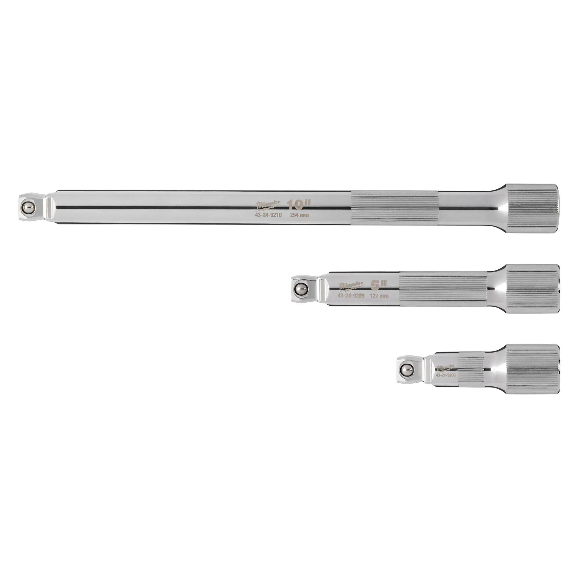 TEKTON Wobble Extension Set – 3-teilig (3, 6, 10 Zoll), 1/2 Zoll Antrieb, Verstellbar Für Enge Stellen, Chrom-Vanadium-Stahl