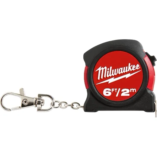 Milwaukee 6ft 2m Keychain Tape Measure