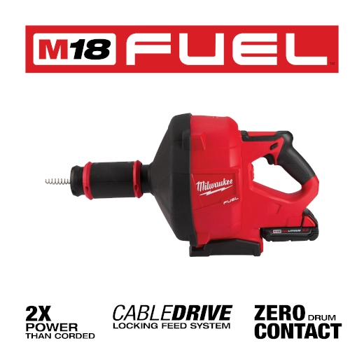 M18 FUEL Drain Snake w/ CABLEDRIVE Kit Milwaukee Tool