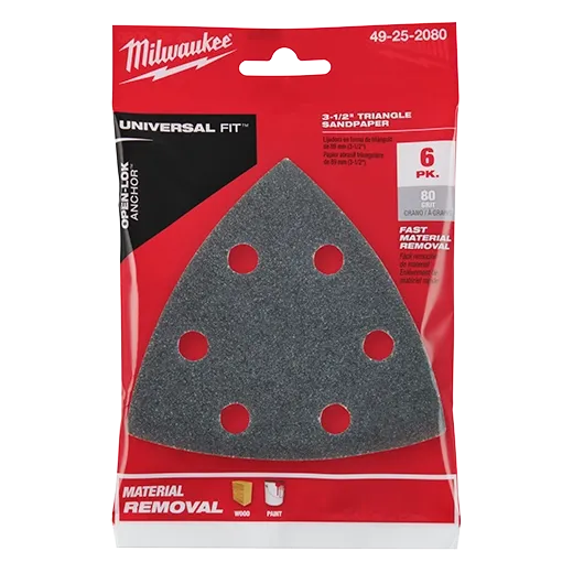 Oscilating MultiTool Triangle Sandpaper Milwaukee Tool