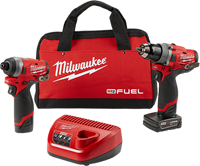 2596-22, 2503, 2553 - M12 FUEL™ 2-Tool Combo Kit: 1/2" Drill Driver and 1/4" Hex Impact Driver