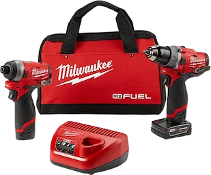 2598-22 - M12 FUEL™ 2-Tool Combo Kit- 1/2" Hammer Drill and 1/4" Hex Impact Driver