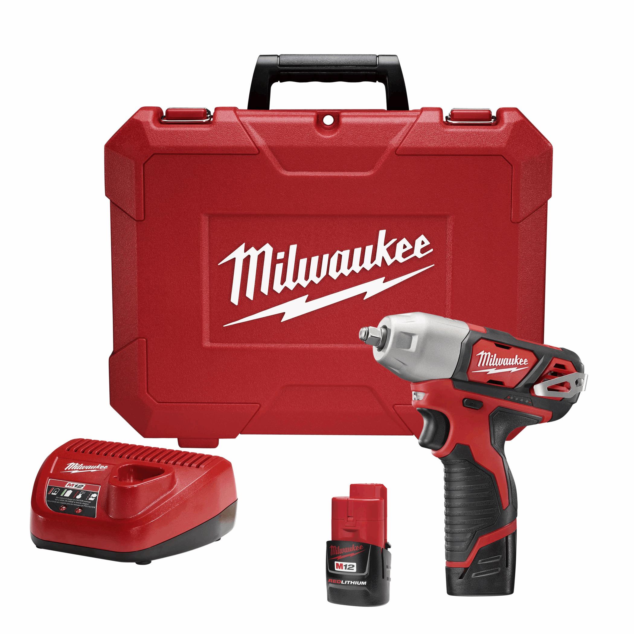 M12 Cordless LithiumIon 3/8" Compact Impact Wrench with Friction Ring Kit