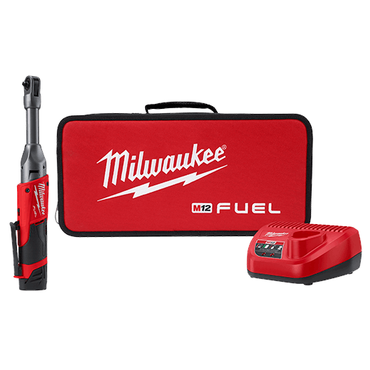 Milwaukee 2556-20 M12 FUEL 1/4" Drive Ratchet with Protective Boot & 2.0 Battery 