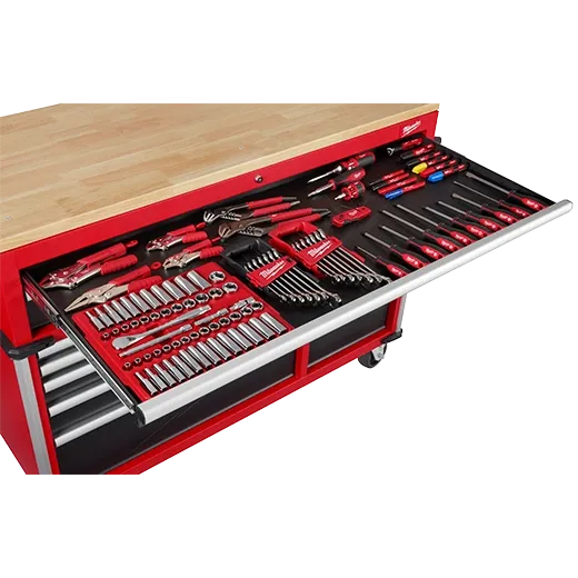 52" High Capacity Industrial 12Drawer Mobile Workbench Milwaukee Tool